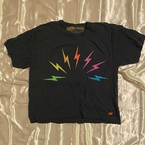 Aviator Nation Multicolor Lightning Bolt Tee